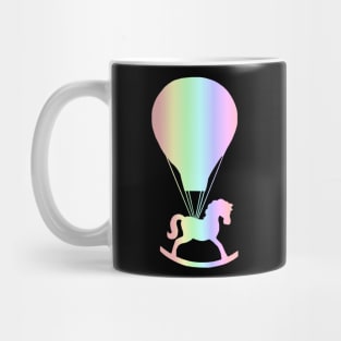 Pastel Rocking Horse Hot Air Balloon Mug